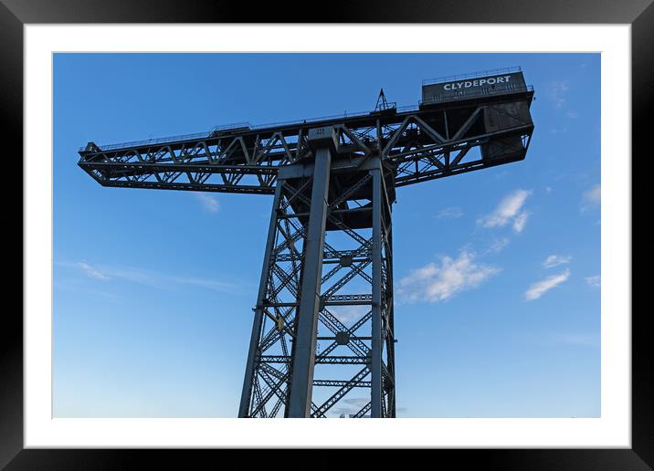 Finnieston Crane In Glasgow Framed Mounted Print by Artur Bogacki
