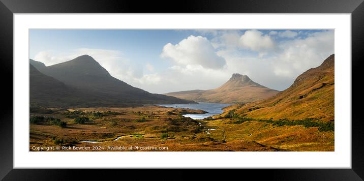 Stac Pollaidh Valley Framed Mounted Print by Rick Bowden