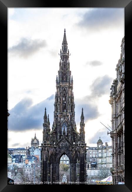 Scott Monument Framed Print by Man And Life