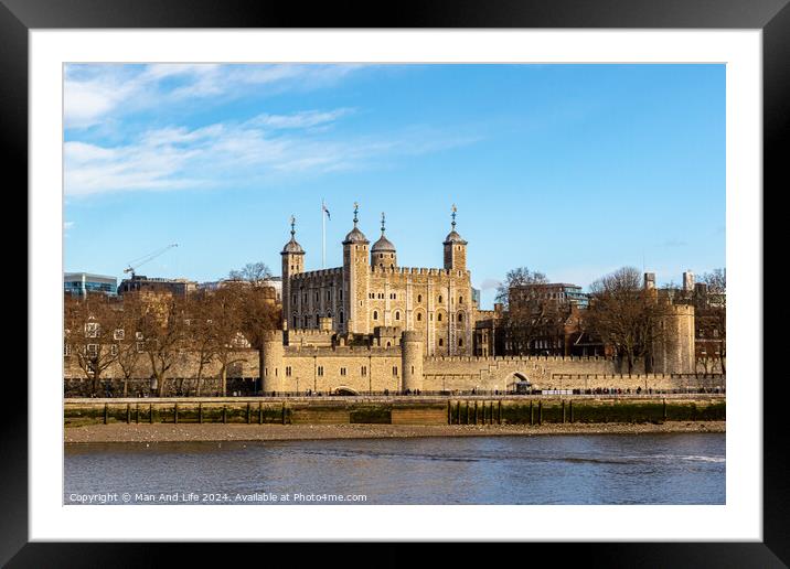 Tower of London Framed Mounted Print by Man And Life