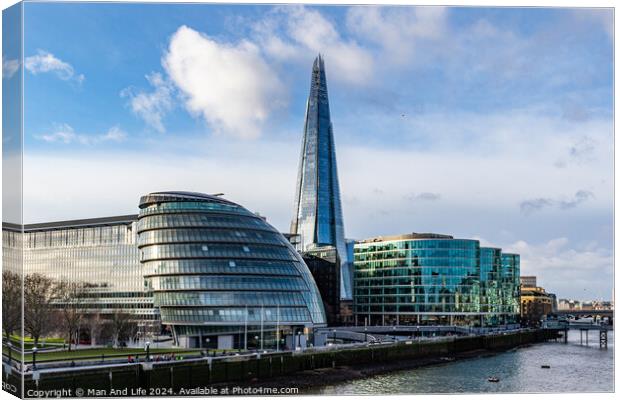 The Shard Canvas Print by Man And Life