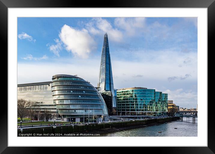 The Shard Framed Mounted Print by Man And Life