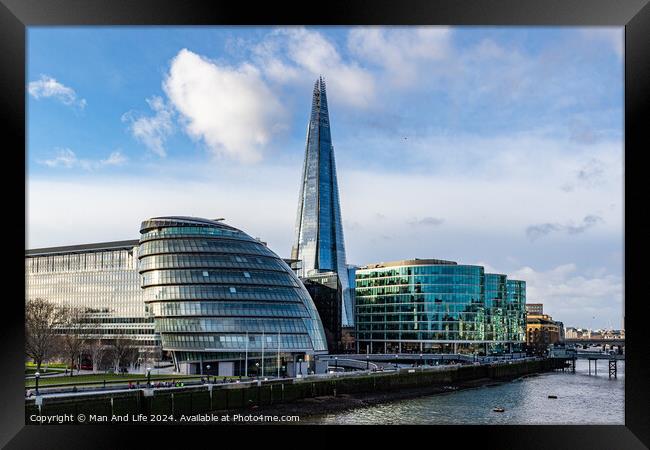 The Shard Framed Print by Man And Life