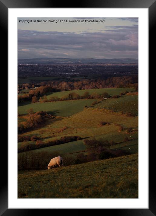 Bristol view  Framed Mounted Print by Duncan Savidge