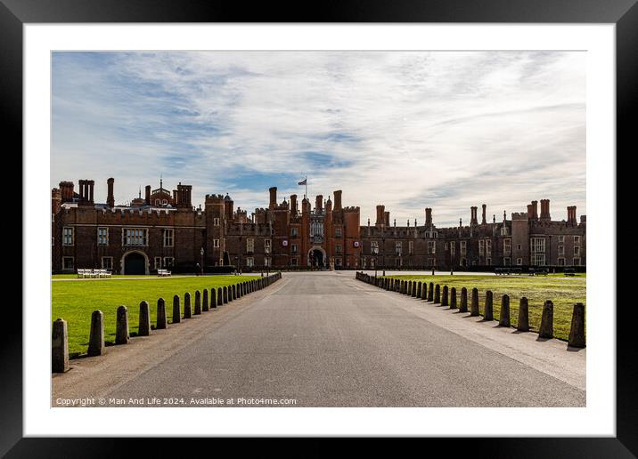 Hampton Court Palace Framed Mounted Print by Man And Life