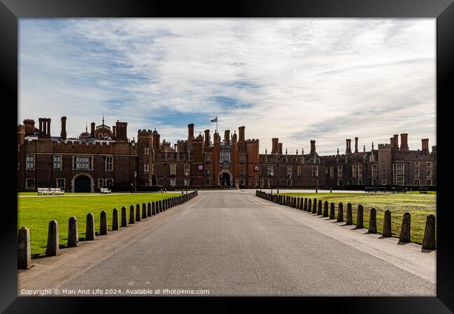 Hampton Court Palace Framed Print by Man And Life