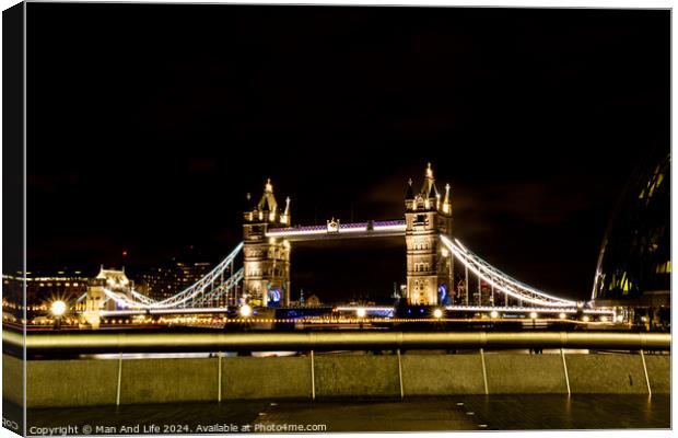 Tower Bridge Canvas Print by Man And Life