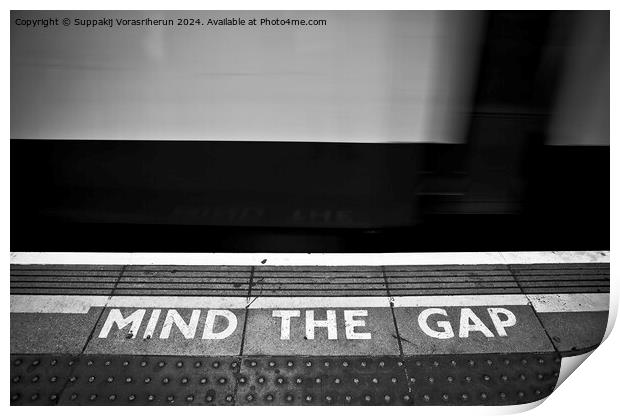 Mind the gap Print by Suppakij Vorasriherun