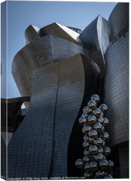 Guggenheim Museum, Bilbao Canvas Print by Philip King