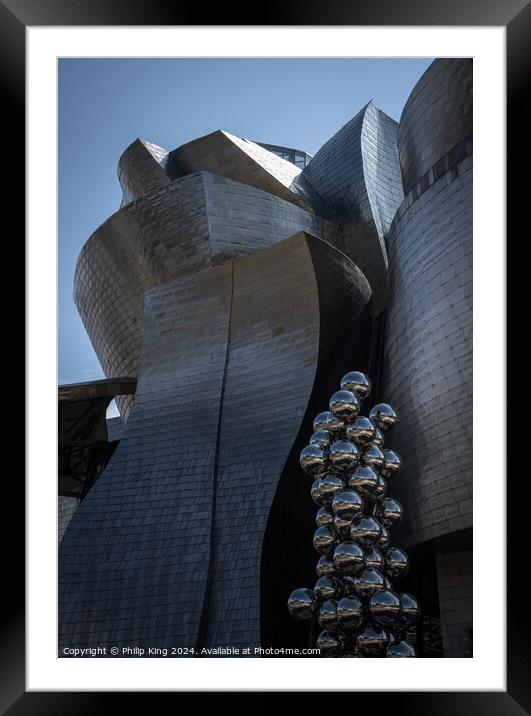 Guggenheim Museum, Bilbao Framed Mounted Print by Philip King
