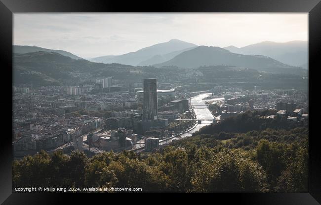 Bilbao from Artxanda Hill Framed Print by Philip King