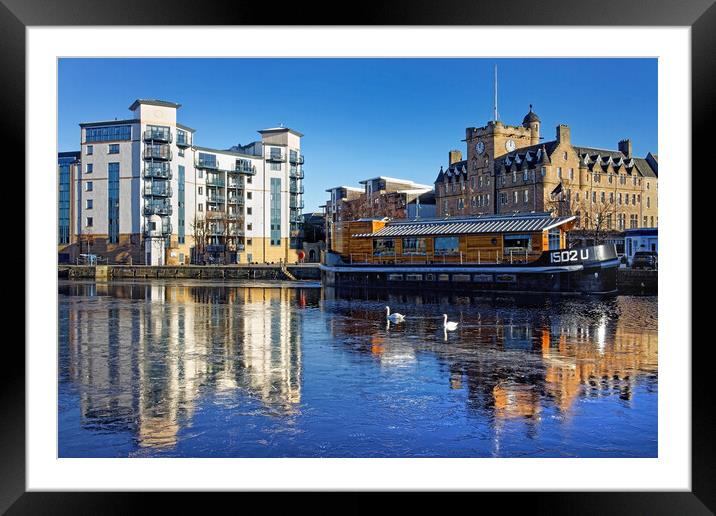 The Shore Leith Framed Mounted Print by Darren Galpin