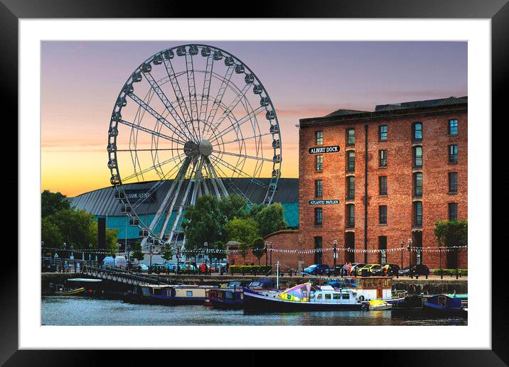 Royal Albert Dock Liverpool  Framed Mounted Print by Alison Chambers