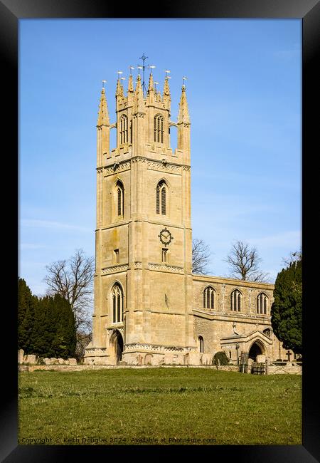 Lowick Church, Northamptonshire Framed Print by Keith Douglas