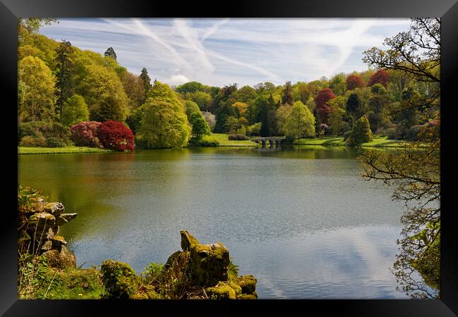 Stourhead Wiltshire England UK Framed Print by John Gilham