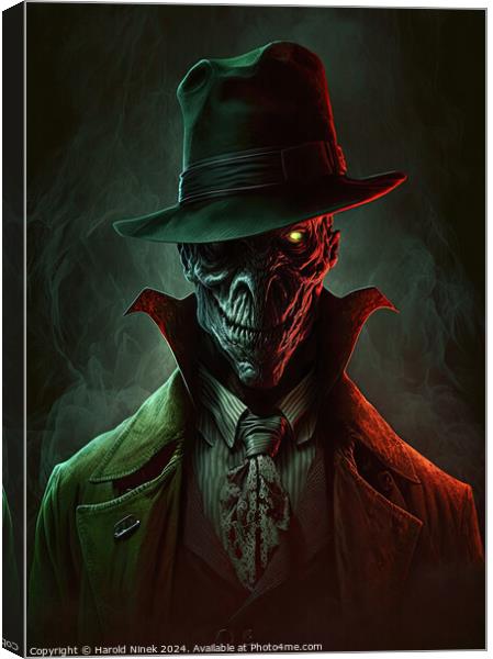 The Boogeyman Canvas Print by Harold Ninek