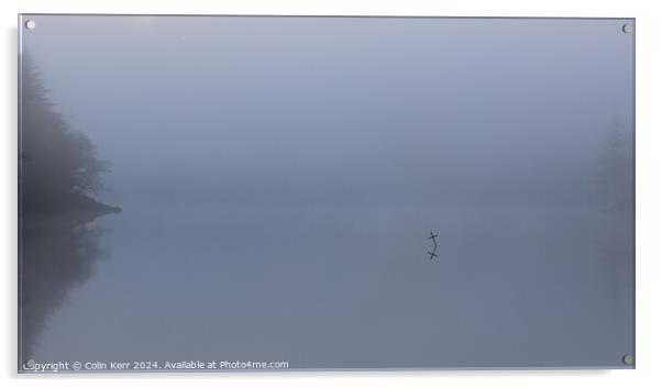 Misty Cross Acrylic by Colin Kerr