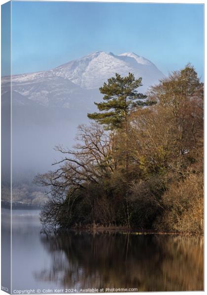 Tree tops and mountain tops Canvas Print by Colin Kerr