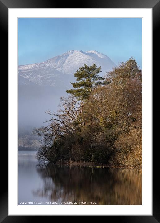 Tree tops and mountain tops Framed Mounted Print by Colin Kerr