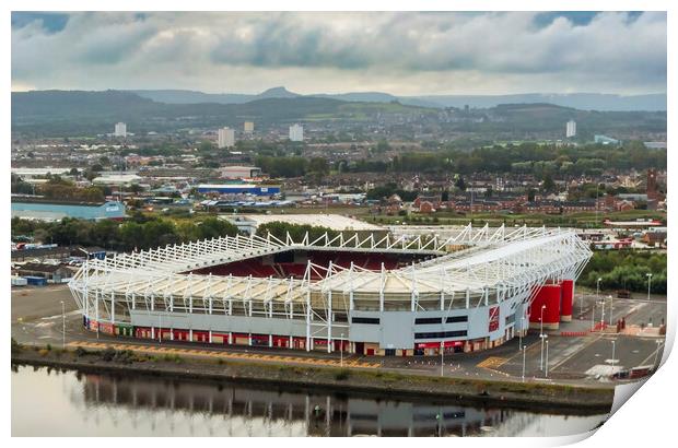 The Riverside Stadium Middlesbrough Print by Steve Smith