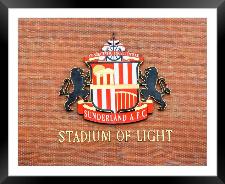 Haway The Lads Sunderland AFC Framed Mounted Print by Steve Smith