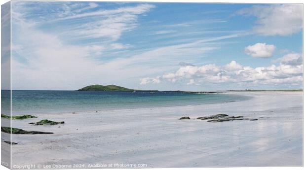Silver Sands on South Uist 2 Canvas Print by Lee Osborne