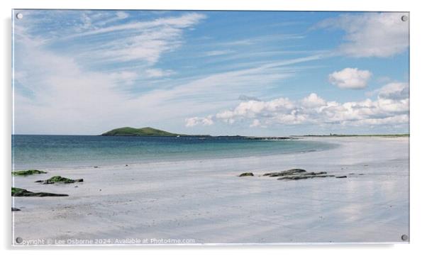 Silver Sands on South Uist 2 Acrylic by Lee Osborne