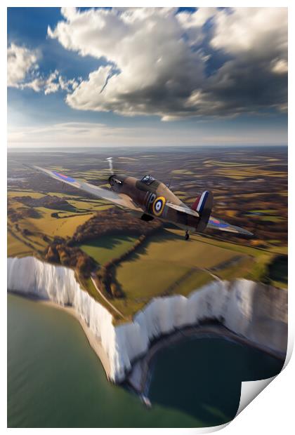 Hawker Hurricane R4118  Print by J Biggadike