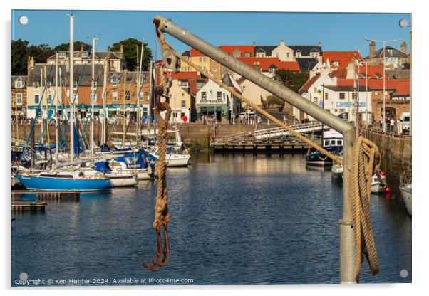 Hooked on Anstruther Acrylic by Ken Hunter