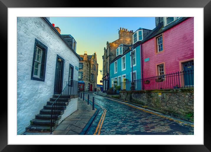 South Queensferry Town Framed Mounted Print by Alison Chambers