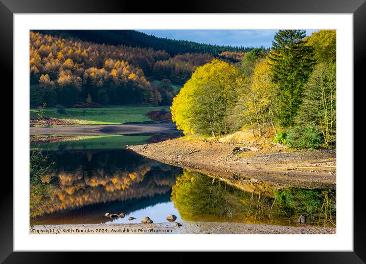 Autumn at Ladybower Reservoir Framed Mounted Print by Keith Douglas