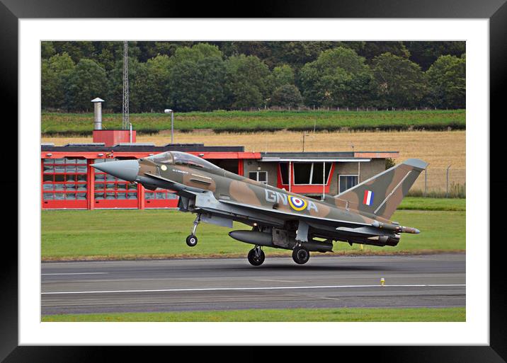 RAF Typhoon, camo scheme Framed Mounted Print by Allan Durward Photography