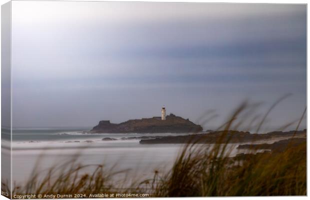 Godrevy Lighthouse Canvas Print by Andy Durnin