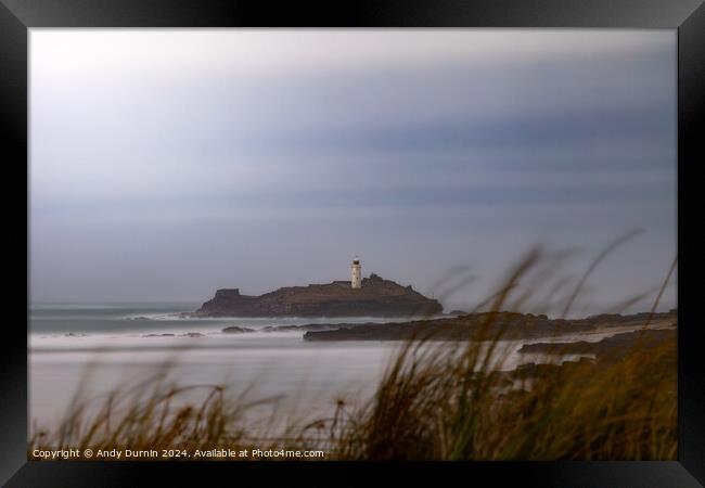 Godrevy Lighthouse Framed Print by Andy Durnin