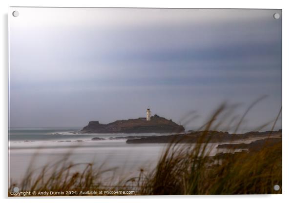 Godrevy Lighthouse Acrylic by Andy Durnin