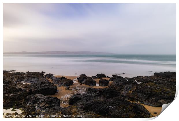 Godrevy to St Ives Print by Andy Durnin
