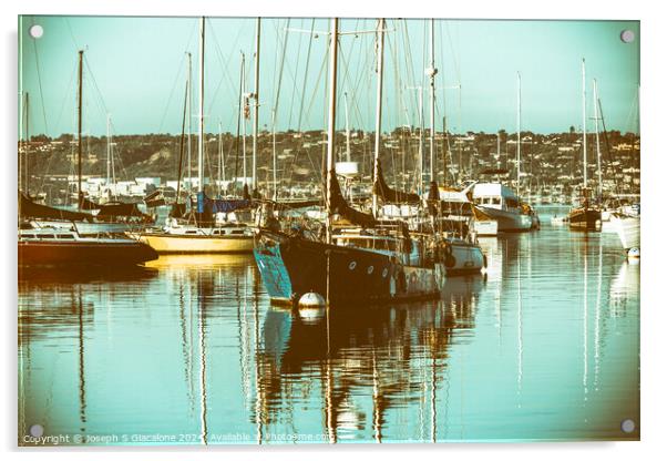 Nautical Morning Reflections Acrylic by Joseph S Giacalone