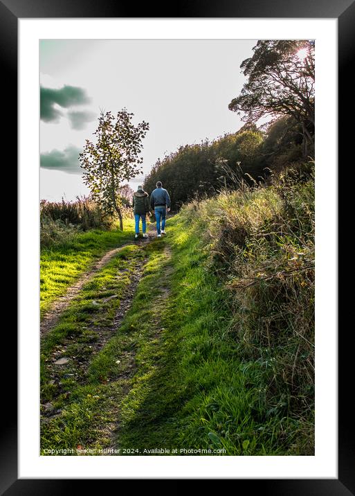 Walking the Fife Coastal Path Framed Mounted Print by Ken Hunter