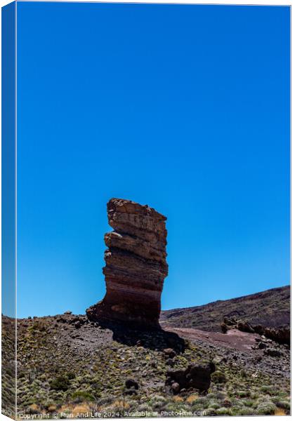 Outdoor stonerock Canvas Print by Man And Life