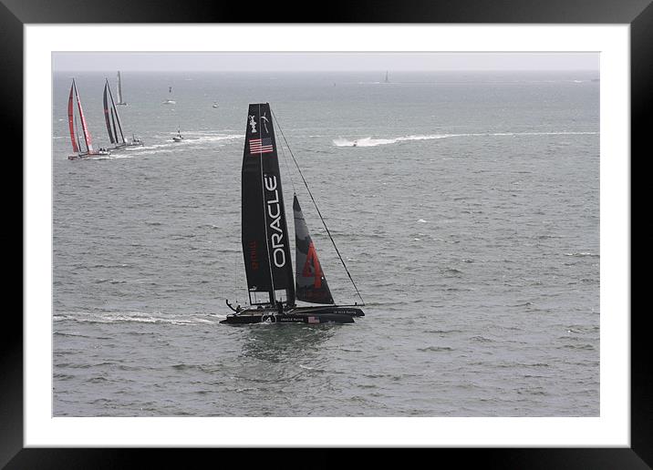 Americas cup Framed Mounted Print by tom williams