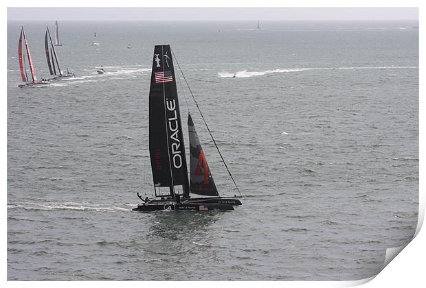 Americas cup Print by tom williams