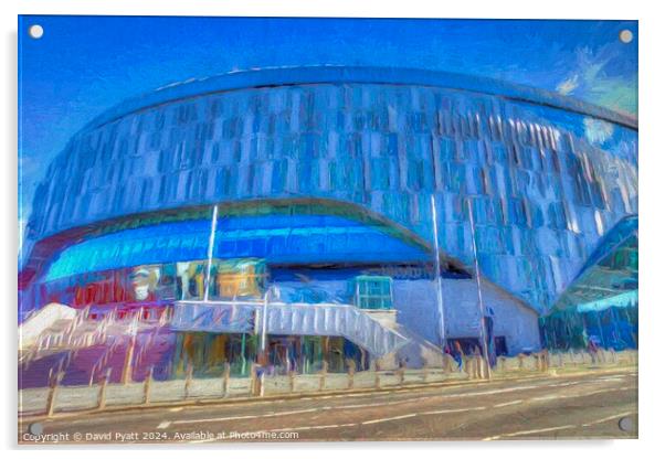 Tottenham Hotspur Stadium Art  Acrylic by David Pyatt