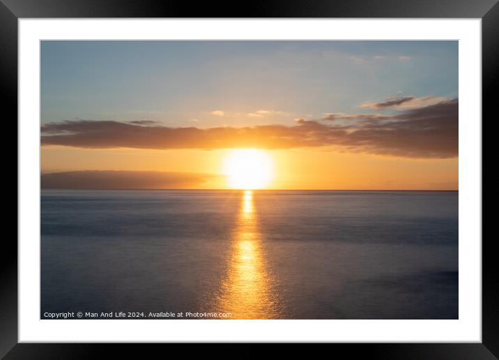 Sky sun Framed Mounted Print by Man And Life