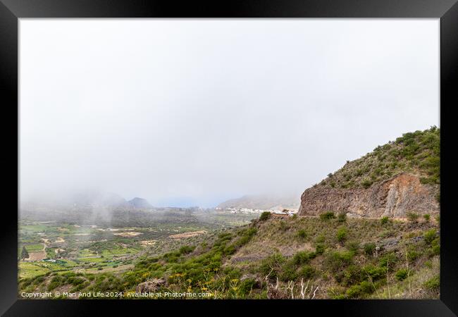 Outdoor stonerock Framed Print by Man And Life