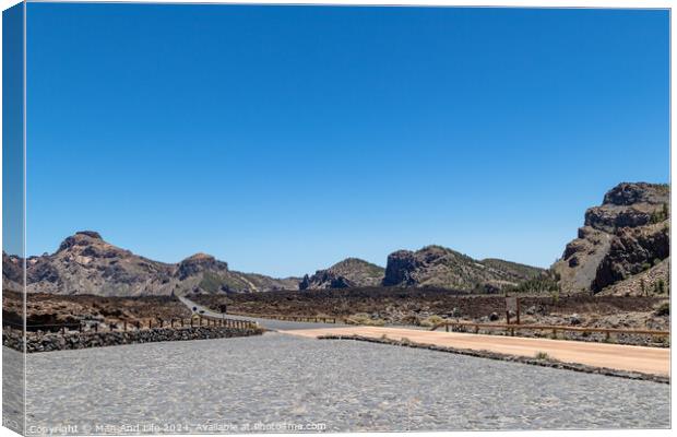 A large body of water with a mountain in the background Canvas Print by Man And Life