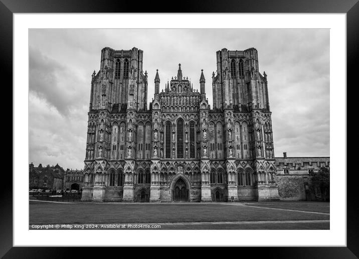 Wells Cathedral  Framed Mounted Print by Philip King