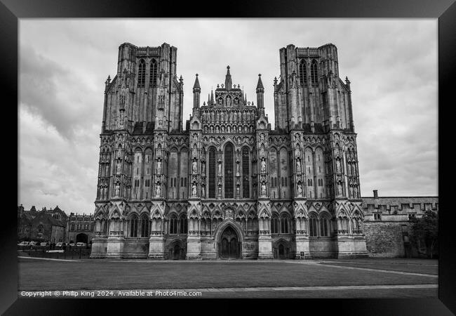 Wells Cathedral  Framed Print by Philip King