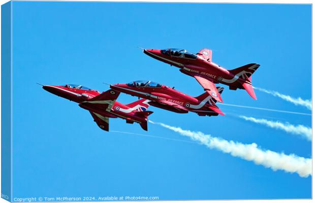 Red Arrows in the Blue Canvas Print by Tom McPherson