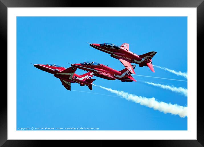 Red Arrows in the Blue Framed Mounted Print by Tom McPherson