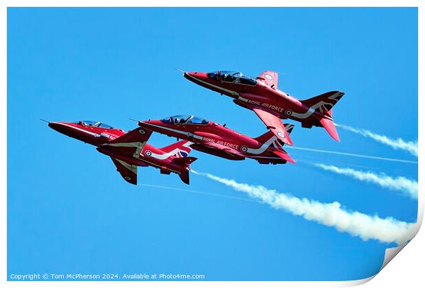 Red Arrows in the Blue Print by Tom McPherson